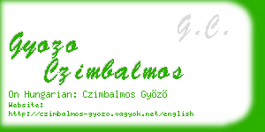 gyozo czimbalmos business card